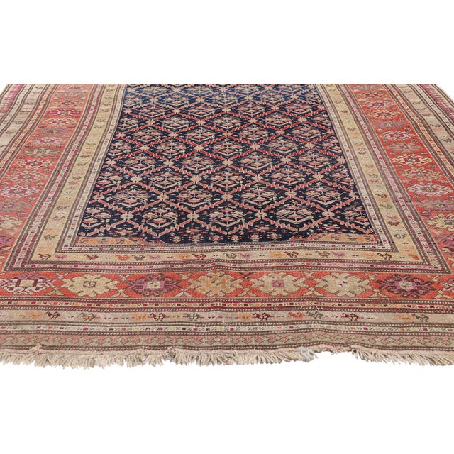 Late 19th Century Caucasian Karabakh Rug, 04'11 X 10'06 For Sale - Image 4 of 10