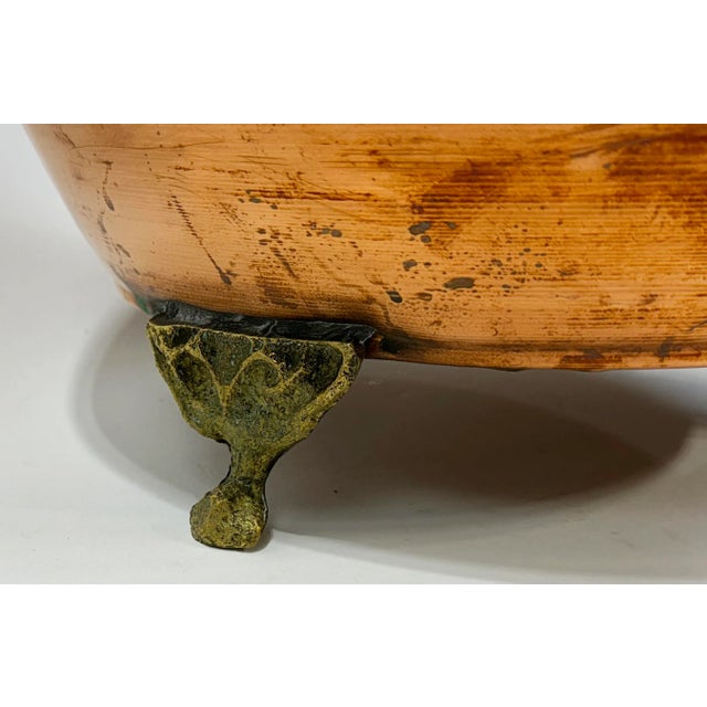 Antique 19th Century Copper and Brass Coal Scuttle or Planter For Sale - Image 11 of 11