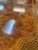 Regency Style Burl Wood Double Pedestal Dining Table With Brass Greek Key Inlay & Two 25” Leaves For Sale - Image 11 of 12