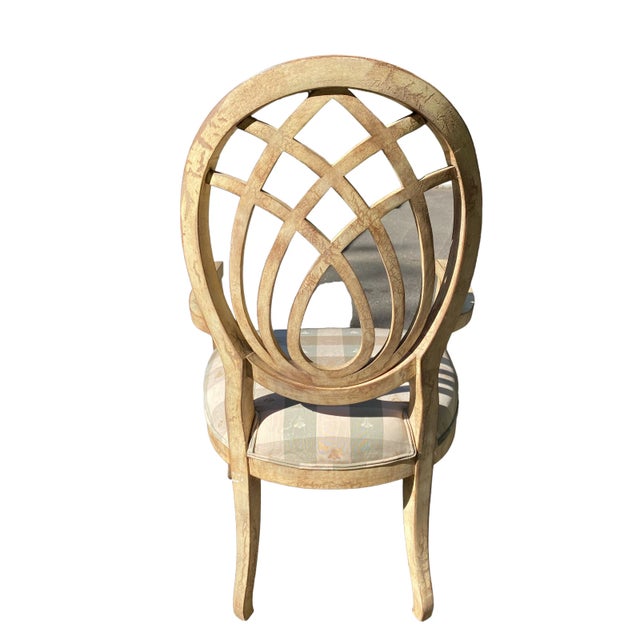 French 1990s Beechwood French Armchair For Sale - Image 3 of 6