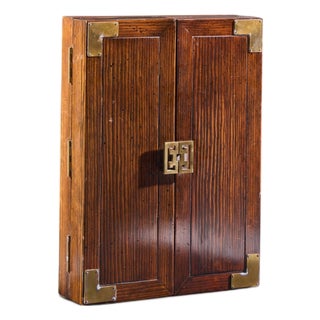 Henredon Wall Mounted Jewelry Chest Mirrored Vanity For Sale