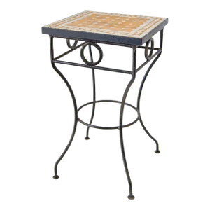 Vintage Moroccan Mosaic Outdoor Tile Table
