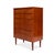 Mid-Century Modern Vintage Danish Mid-Century Teak Six Drawer Tallboy Dresser 1960s For Sale - Image 3 of 8