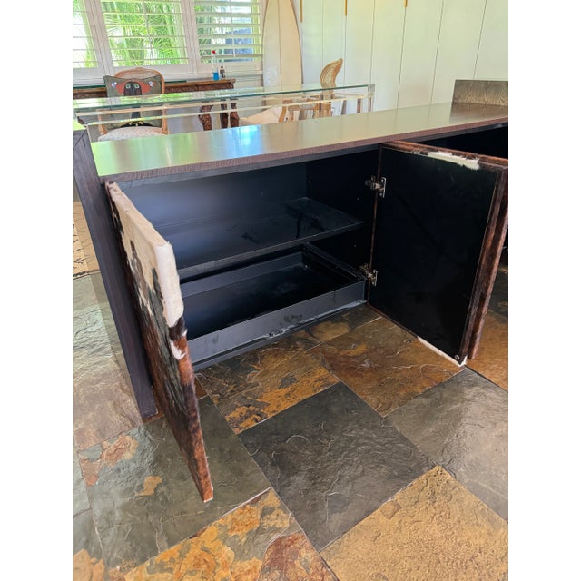 Animal Skin Custom Designed Cowhide Credenza For Sale - Image 7 of 12