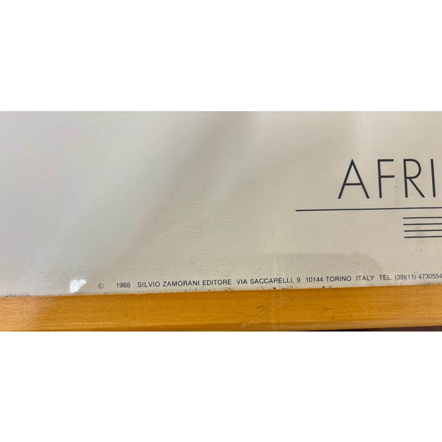 Vintage 1988 Keith Haring “Africa” 40 Inch Poster South Africa Apartheid Protest For Sale - Image 10 of 12