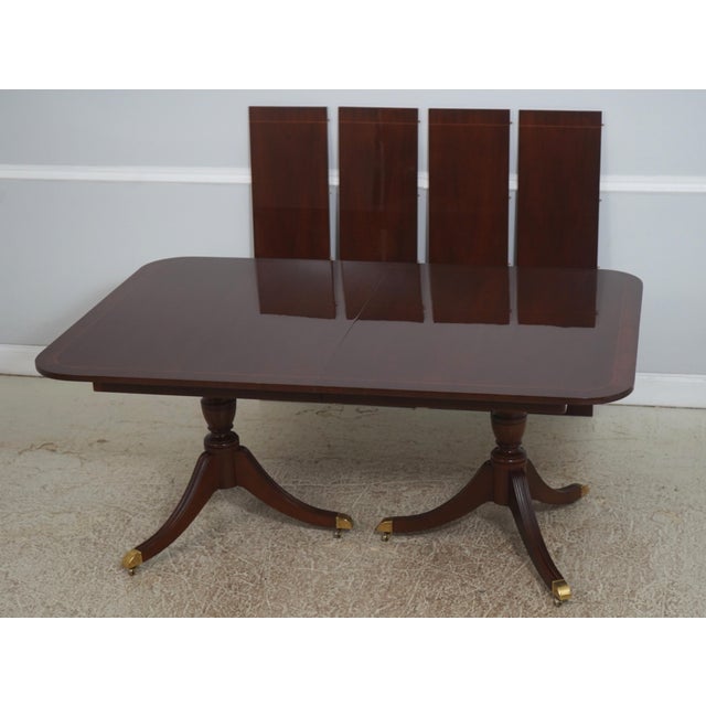 Age: Approx: 30 Years Old Details: Georgian Style Mahogany Brass Capped Feet w. Casteres High Quality Construction Rich...