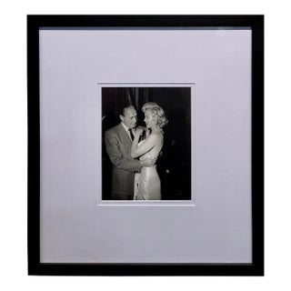 Marilyn Monroe With Jack Benny -Rare 1950s Photograph by Darlene Hammond For Sale