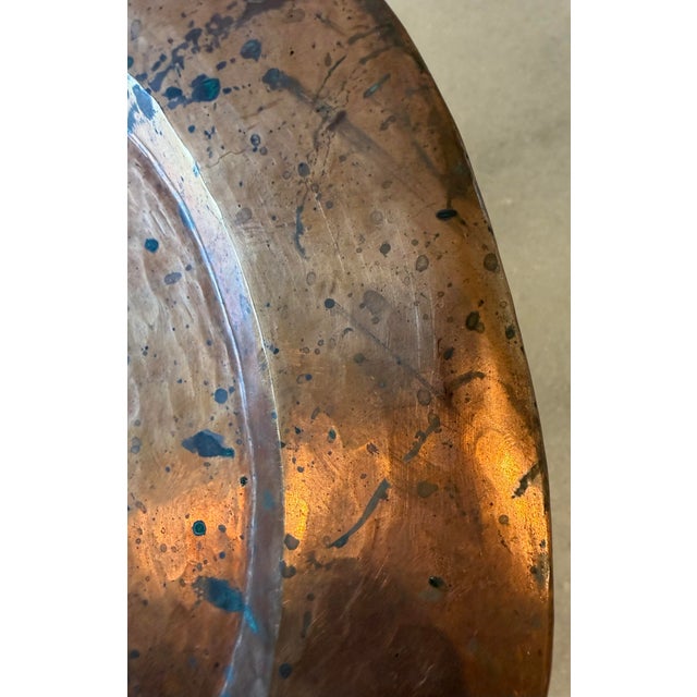 Set of 8 Hand Hammered Copper Charger Plates For Sale - Image 12 of 12