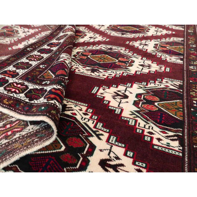 Galerie Shabab Collection Mid-20th Century Central Asian Turkoman Carpet For Sale - Image 9 of 10
