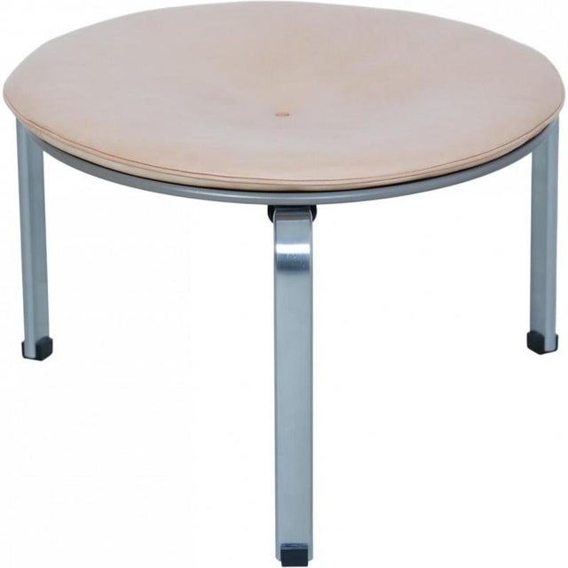 PK33 Stool in Leather by by Poul Kjærholm, 2017 For Sale - Image 10 of 10