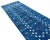 Textile Handmade Cotton Denim Blue Shooting Star Runner Rug, Vegetable Dyed Dhurrie Runner -2.5'x8' For Sale - Image 7 of 10