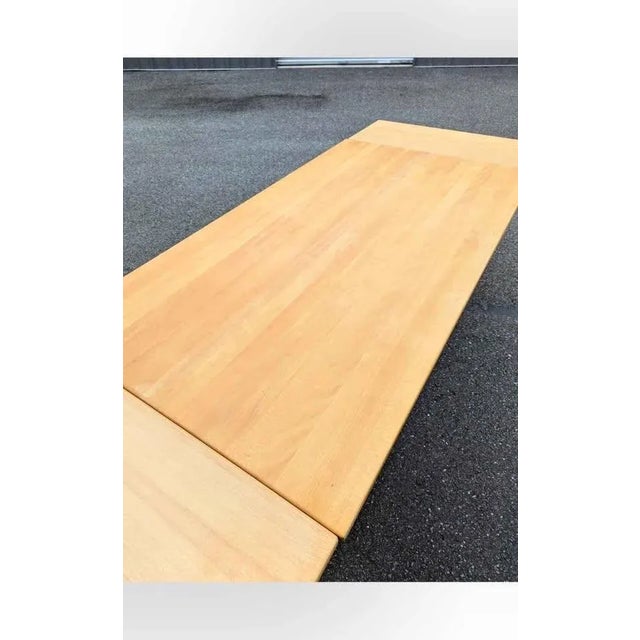 Tan Late 20th Century Stunning Danish Modern Large Beechwood Dining Table by Haslev For Sale - Image 8 of 10