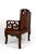 Brown Asian Armchairs with Bats and Cranes, 1880s, Set of 4 For Sale - Image 8 of 18