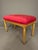 19th Century French Louis XVI Style Gilded Bench With Ruby Red Upholstered Seat, Circa 1890 For Sale In Indianapolis - Image 6 of 9
