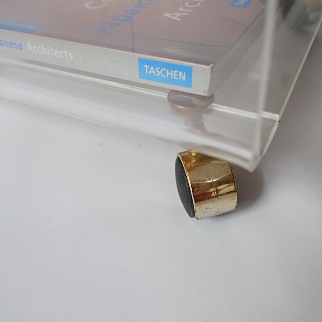 Side Table on Casters in Acrylic Glass by David Lange, 1970s For Sale - Image 9 of 10