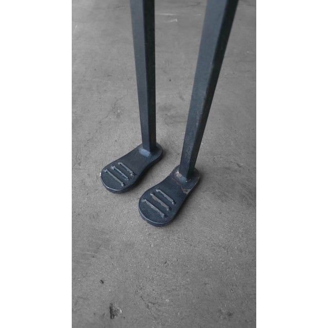 1980s Sculptural Anthropomorphic Iron Lady Console Table For Sale - Image 9 of 10