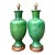 Vintage Mid-Century Modern Drip Glaze Ceramic Lamps - A Pair For Sale
