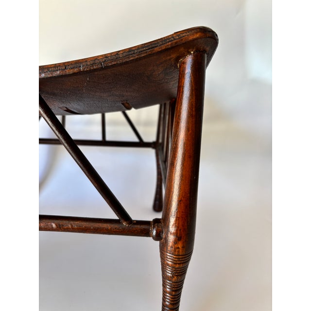 Egyptian Revival Thebes Stool, Liberty & Co Attributed Circa 1920s For Sale In Palm Springs - Image 6 of 18