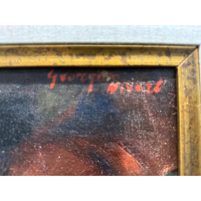 "Reclining Nude" by G. Nivert, C. 1939 Oil on Canvas, 20th Century Modern For Sale In West Palm - Image 6 of 6