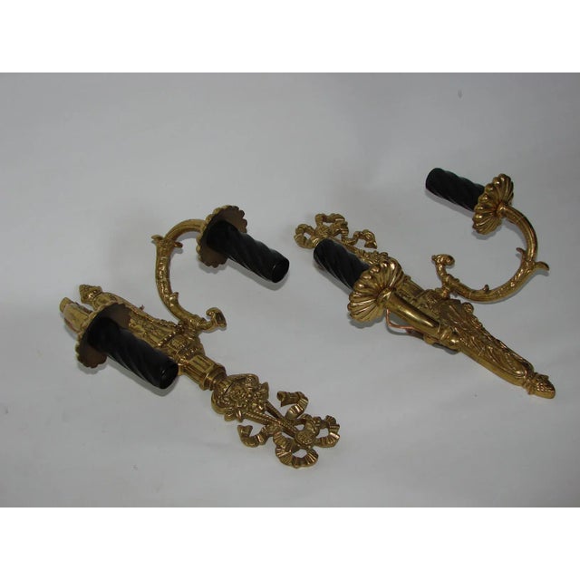 Vintage Brass Lamps, Set of 2 For Sale - Image 4 of 6