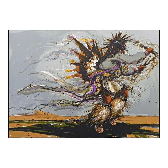 Larry Fodor "Fancy Dancer St 2" Hand Signed & Numbered Unframed For Sale