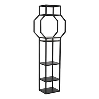 NOIR Downtown B Bookcase, Black Metal For Sale