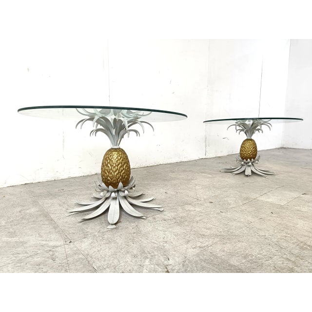 Gold Pineapple Side Tables by Hans Kögl, 1960s, Set of 2 For Sale - Image 8 of 12