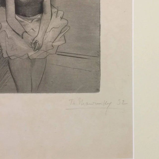 Dancer - Original Etching by Theodore Stravinsky - 1932 1932 For Sale - Image 6 of 7