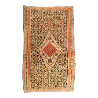 Antique Persian Senneh Kilim. 4'x 6'7" For Sale