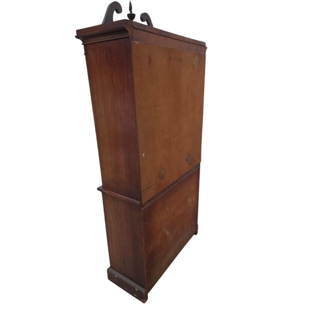 Vintage Curved Front China Cabinet / Secretary Cabinet For Sale - Image 9 of 10