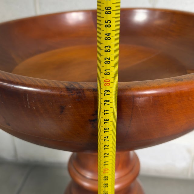Vintage Tripod Column Planter in Turned Wood, 1960s For Sale - Image 11 of 12
