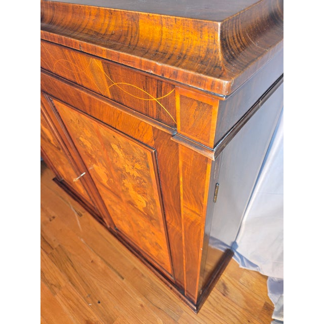 Late 19th Century "Louis" - A Victorian Rosewood Marquetry Cabinet. For Sale - Image 9 of 12