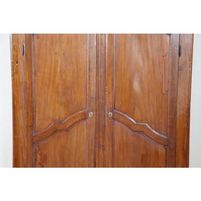 Antique Poplar Wardrobe, Early 18th Century For Sale - Image 15 of 17