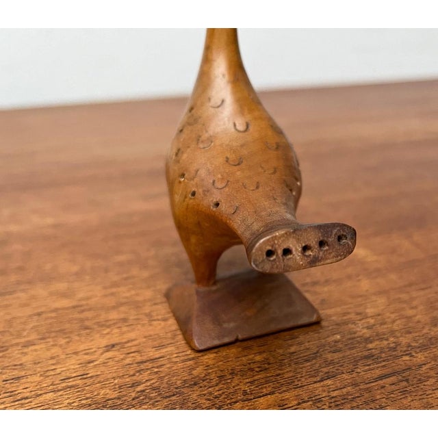 Vintage Wooden Peacock Figurine For Sale - Image 15 of 18