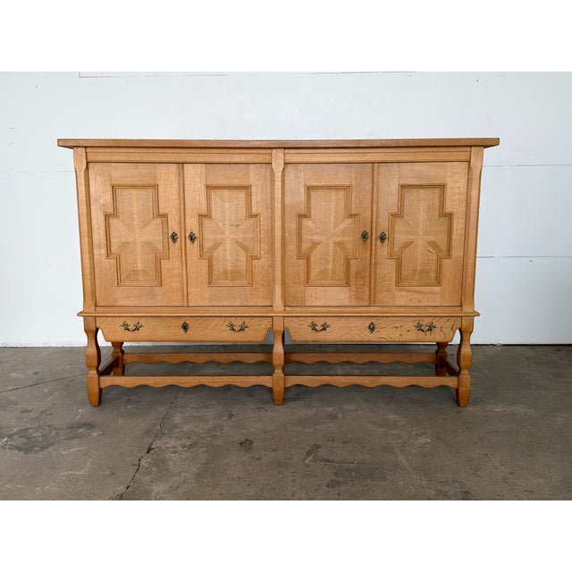 Vintage Danish Oak Sideboard by Henning Kjærnulf, 1960s For Sale - Image 17 of 17
