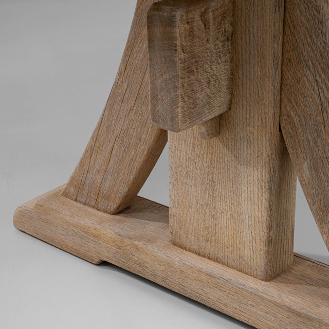 Wood 20th Century French Oak Dining Table For Sale - Image 7 of 18