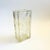 Postmodern Vintage Frosted Flower Tall Glass Block Vase For Sale - Image 3 of 10