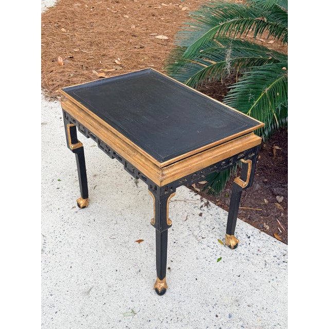 Japanese Antique Kasuga Table Gilt Decorated Black Painted Table For Sale - Image 17 of 17