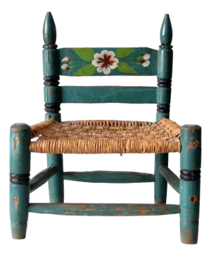 Vintage Mexican Folk Art Child's Chair