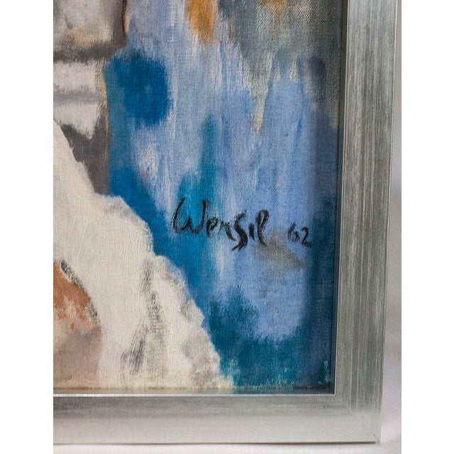 Mid-Century Nude Oil Painting -Signed For Sale - Image 4 of 9