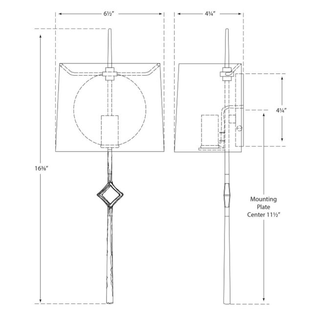 Cranston Small Sconce in Aged Iron with Linen Shade Designer: Studio VC Finish: Aged Iron Height: 16.25" Width: 6.5"...