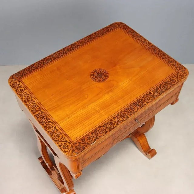 Charles X Worktable in Cherry For Sale - Image 11 of 13