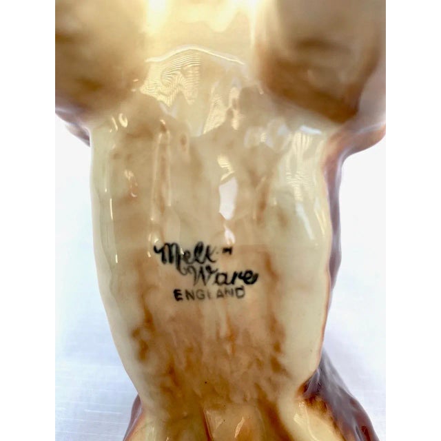 Figurative Vintage Porcelain "St. Bernard" Dog Figurine by Melba Ware, England. For Sale - Image 3 of 4