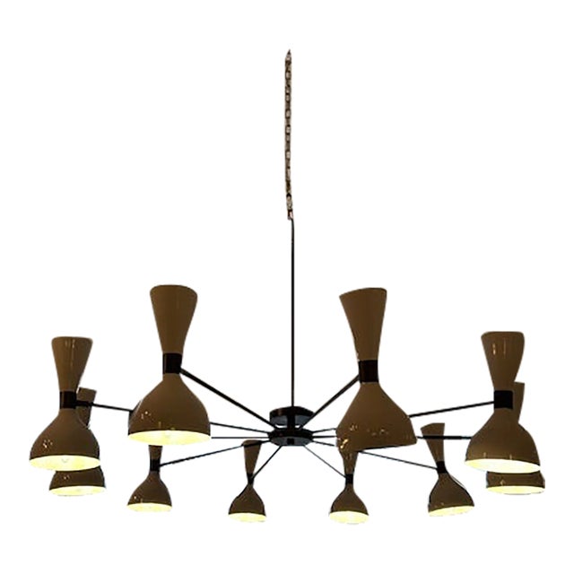 Blueprint Lighting Ludo 10 Arm Chandelier For Sale