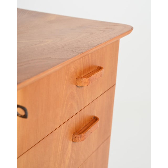 Wood Vintage Scandinavian Elm Chest of Drawers, 1940s For Sale - Image 7 of 8