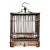 Late 19th Century Rosewood Birdcage With Gemstone Inlays, 930g For Sale