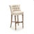 2020s Amelie Tufted Bar Stool - Natural Linen / Weathered Oak Legs For Sale - Image 5 of 5
