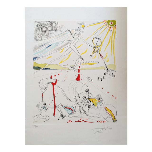 Salvador Dali, The Alchemist, 1975, Drypoint Etching For Sale