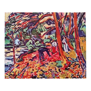 Maurice De Vlaminck Vintage 1948 Fauvism Lmtd Edtn French Fine Art Lithograph Print " Le Paysage Au Bois Mort " 1906
