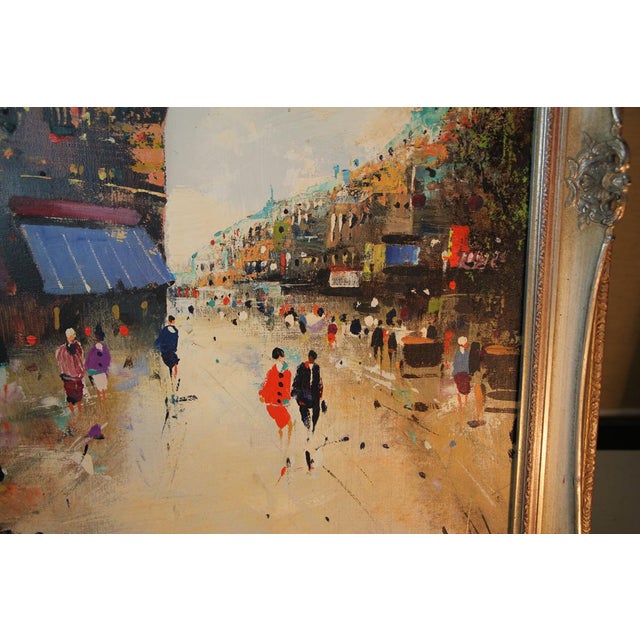 Rolf Schröder, Paris Street Scene, 1960s, Oil on Canvas, Framed For Sale - Image 3 of 6